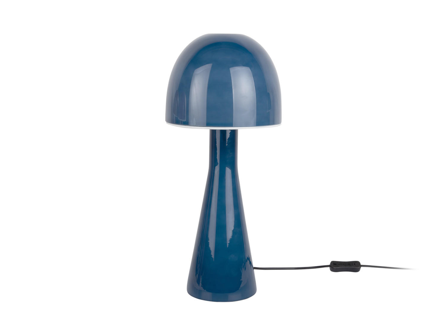 TISCHLAMPE Bombin 20/20/45 cm - Blau, Glas (20/20/45cm) - Leitmotiv