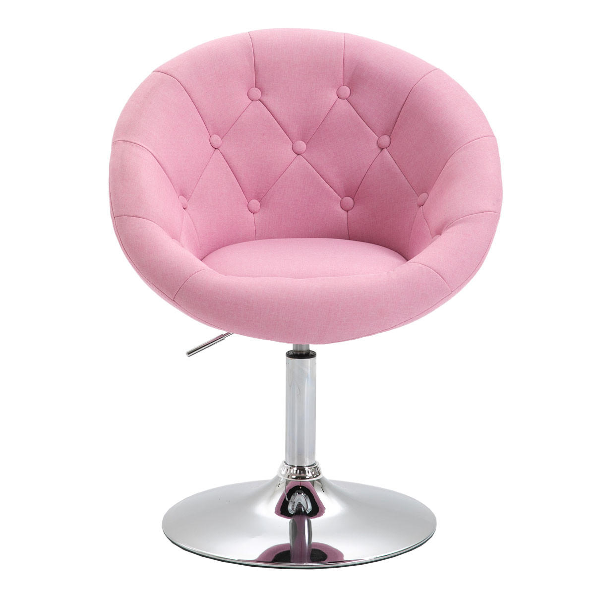 COCKTAILSESSEL HAVANNA Stoffbezug Pink - Pink/Silberfarben, Textil (62/88/58cm) - SVITA