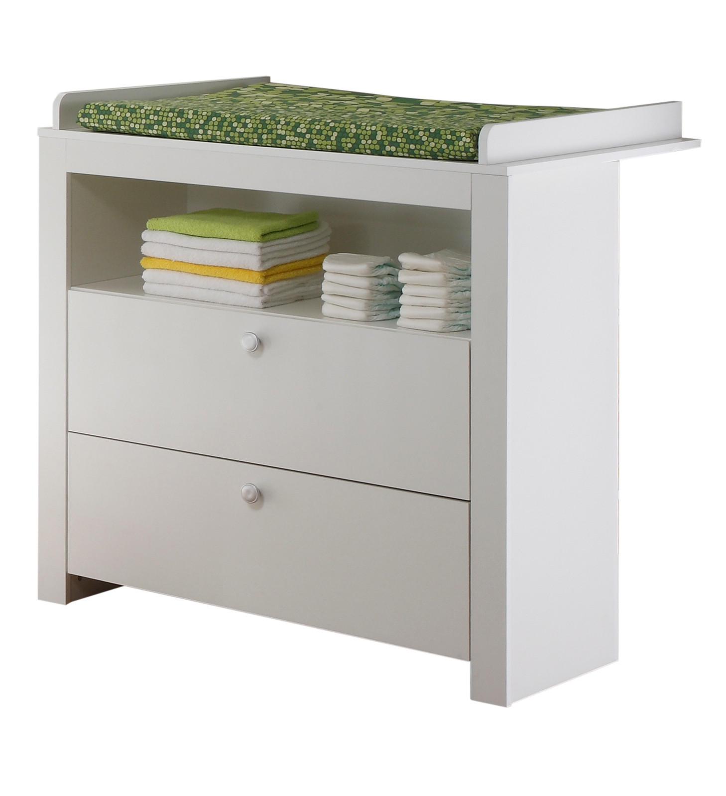 Top.Furn Wickelkommode Weiß 96x104x69 cm