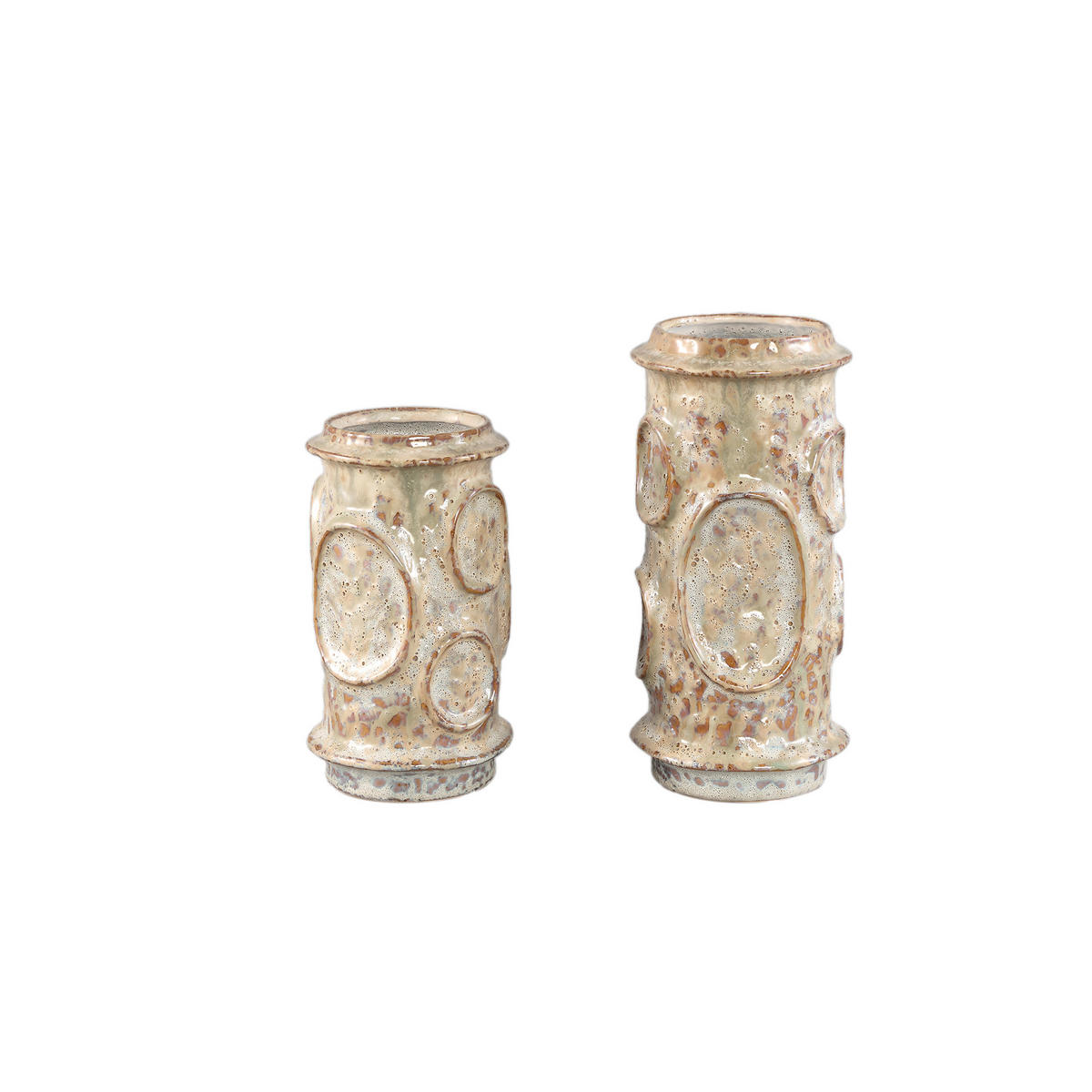 TOPF Gregorie Beige 12/12/24.5cm - Beige, Keramik (24.5cm) - PTMD Collection