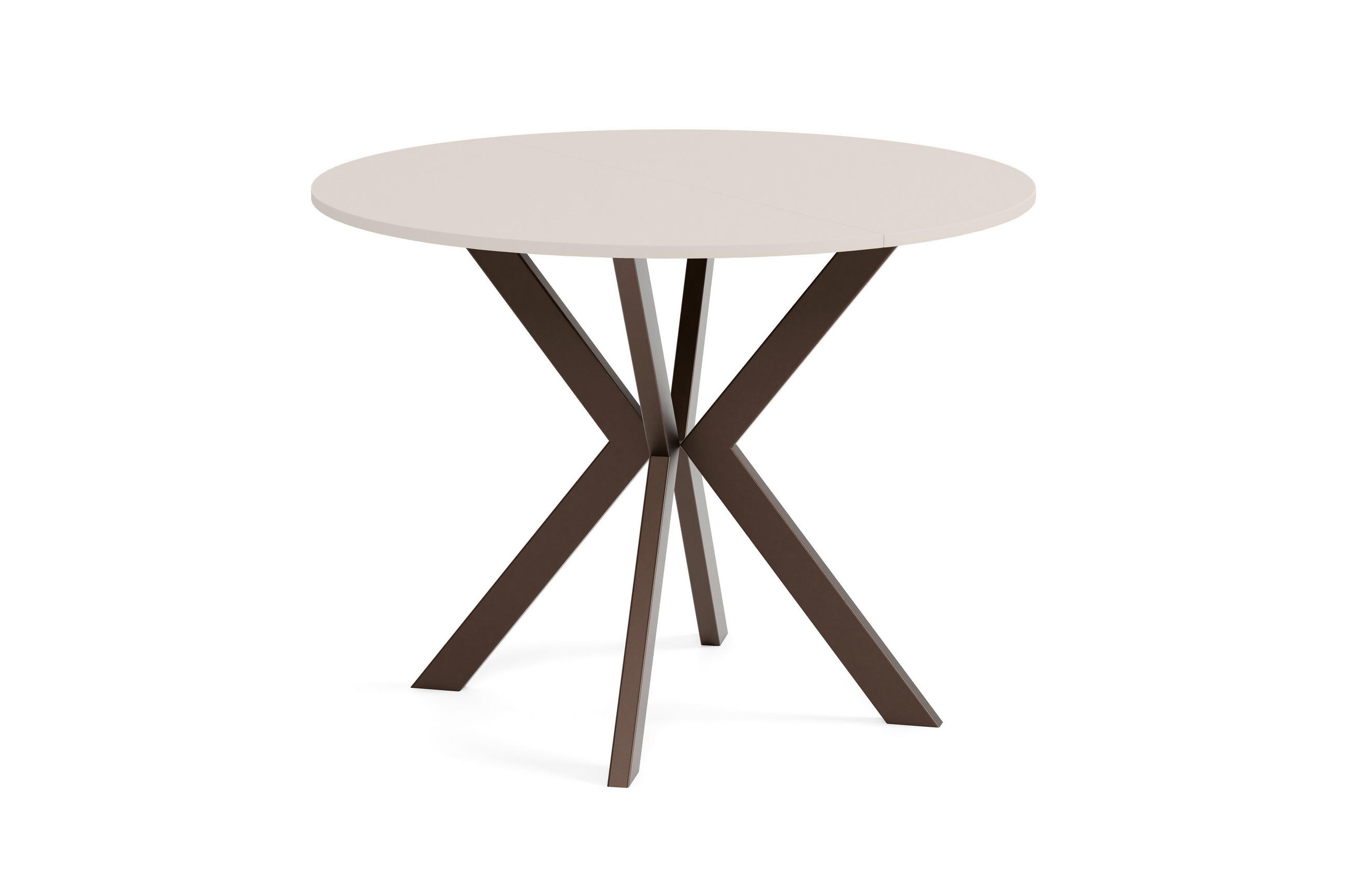 Meblini Esstisch Kaschmir, Braun 100x76x100 cm