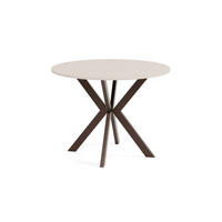 ESSTISCH EVO - Kaschmir/Braun, Holzwerkstoff/Metall (100/100/76cm) - Meblini