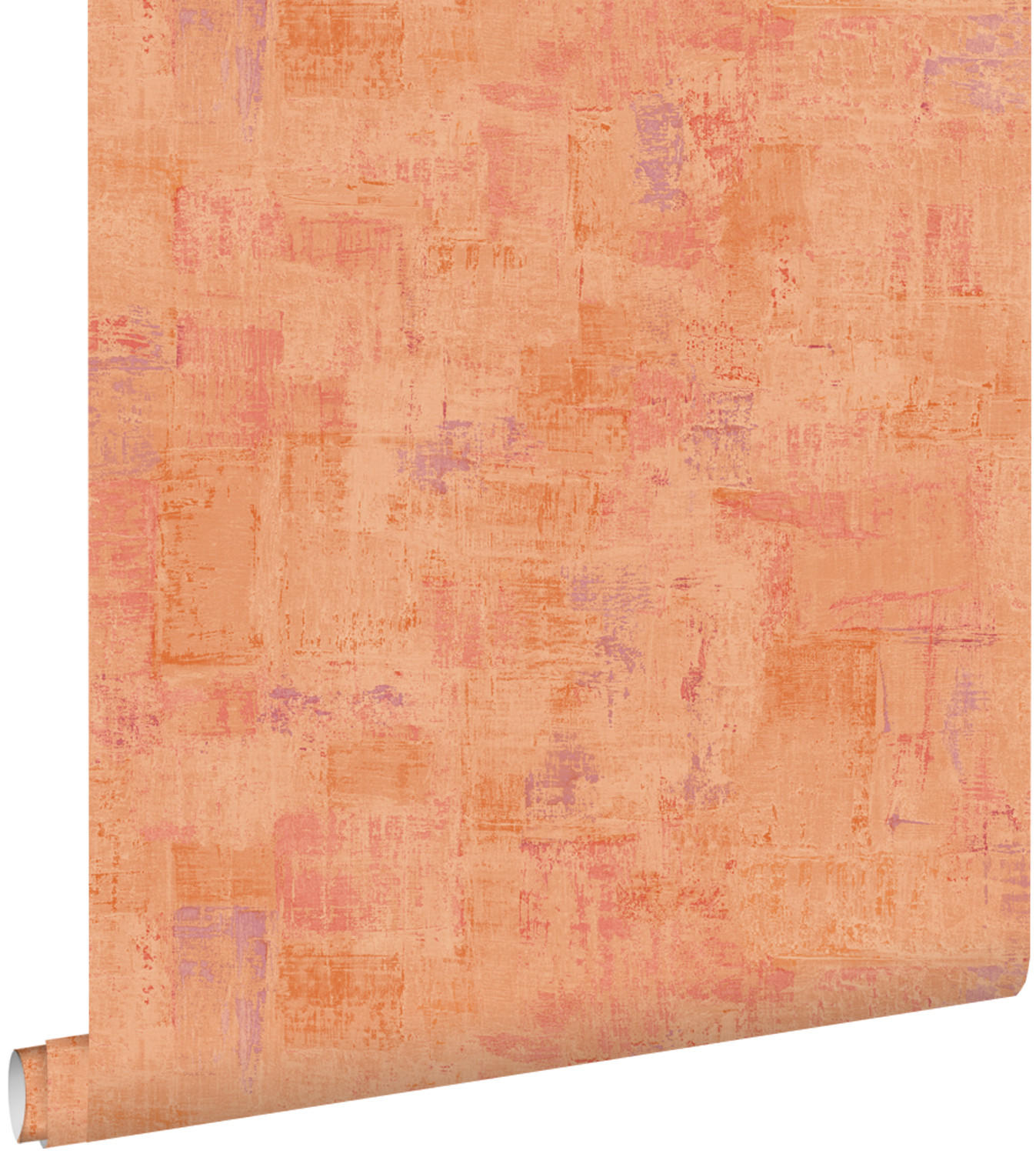 TAPETE mit malerischem Effekt 50 x 900 cm - Orange, Papier (50/900cm) - ESTAhome