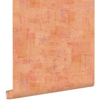 TAPETE mit malerischem Effekt 50 x 900 cm - Orange, Papier (50/900cm) - ESTAhome