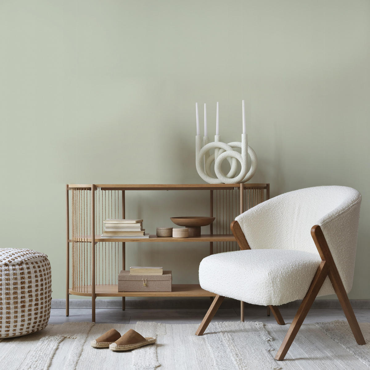 TAPETE Lynn - Grün, Papier/Kunststoff (52/1000cm) - Superfresco Easy