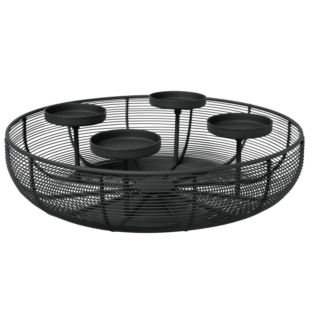 Villeroy & Boch Adventskranz Schwarz 10 cm