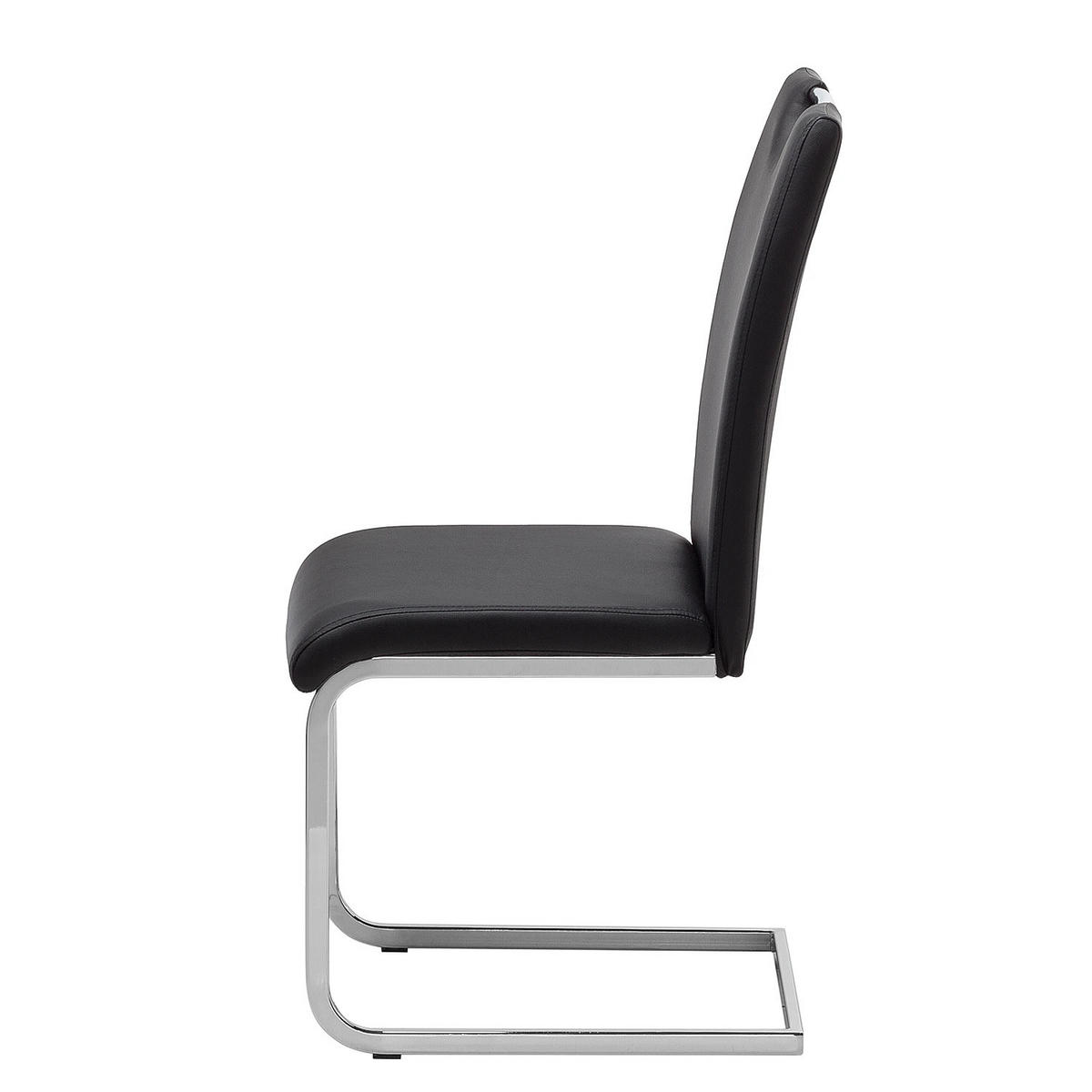 FREISCHWINGER - Metall / Textil - Schwarz, Kunststoff/Metall (44/97/61cm) - home24