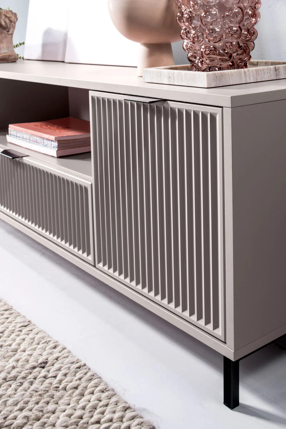 TV-SCHRANK LINKA STYLES LS-03 - Kaschmir, Holzwerkstoff (135/56/41cm) - Meblini