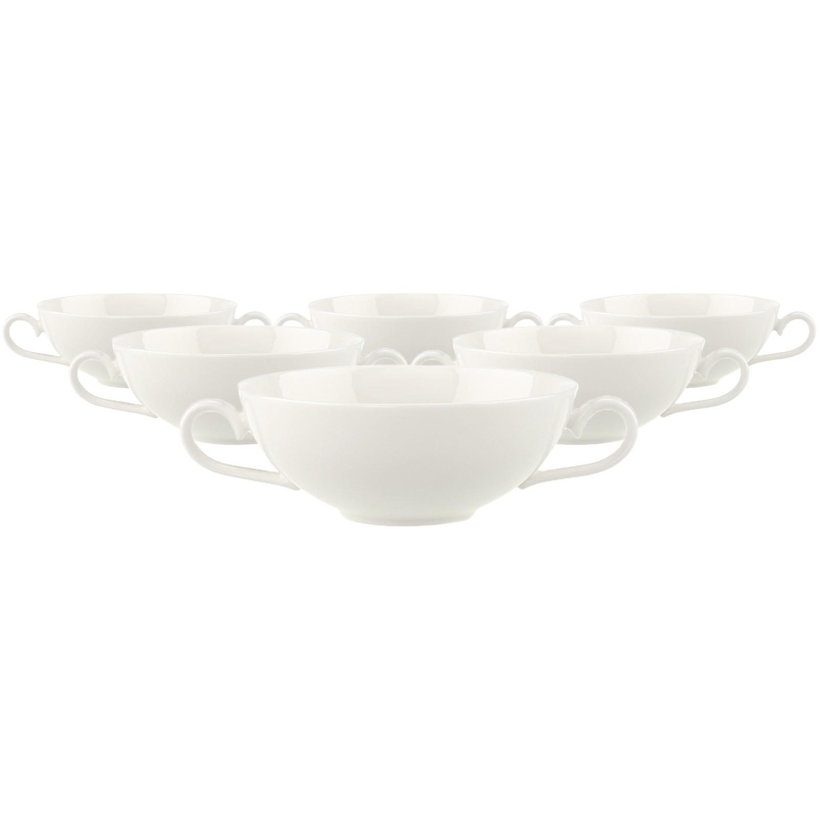 SUPPEN-OBERTASSEN Royal weiß 200 ml 6er Set - Weiß, Keramik (0.2L) - Villeroy & Boch