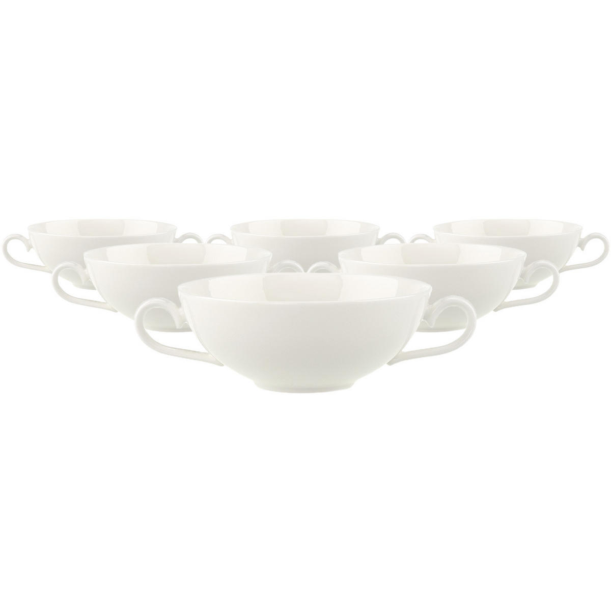SUPPEN-OBERTASSEN Royal weiß 200 ml 6er Set - Weiß, Keramik (0.2L) - Villeroy & Boch