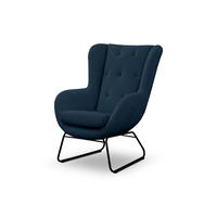 SESSEL Artemis In Kronos - Blau, Holzwerkstoff/Textil (80/105/100cm) - Fun Möbel