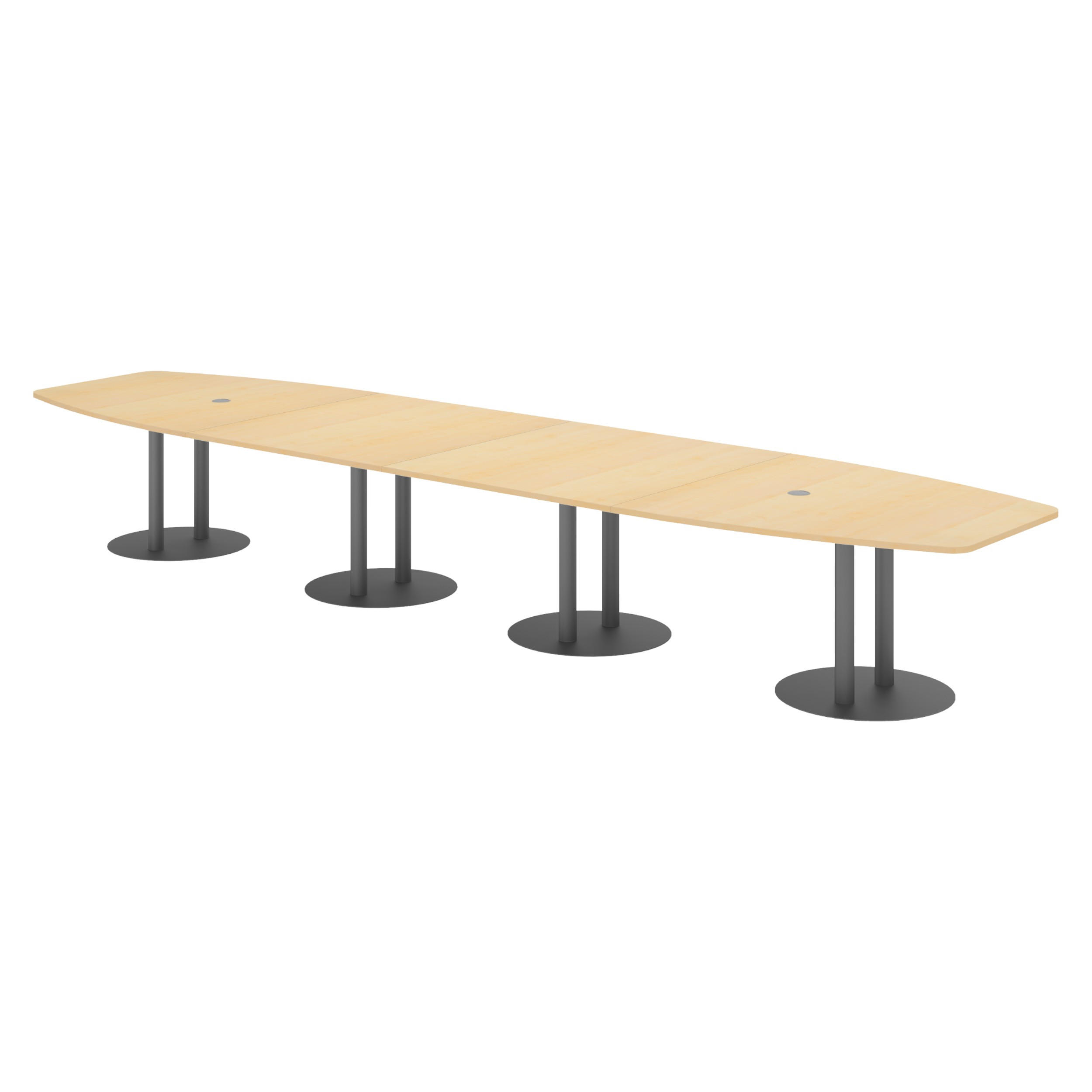 bümö Konferenztisch Ahorn, Graphit 520x74x130 cm