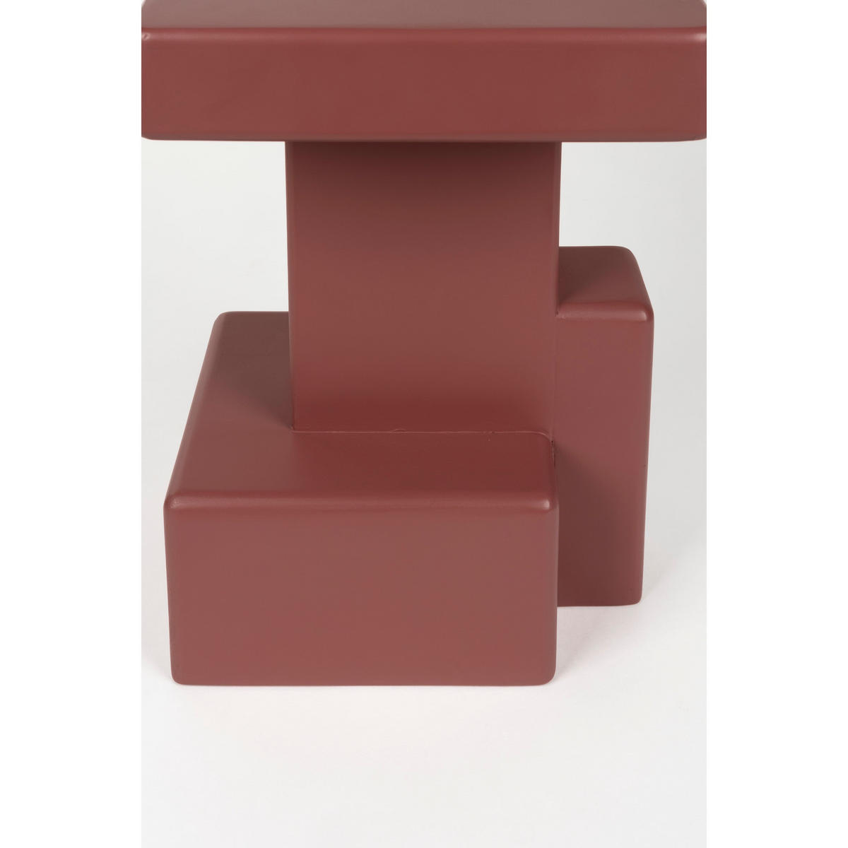 BEISTELLTISCH Blast Quadratisch Rot - Rot, Holzwerkstoff (35/35/50cm) - Housecraft Living