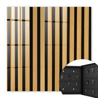 SCHLÜSSELBOX Schwarz 30x30 cm- Türöffnung nach rechts - Holzkonstruktion - Braun, Metall (30/30/5cm) - TULUP