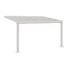 ANLEHNENDE Pergola - 400cm x 298cm - Polycarbonat - weiß - IZEDA - Weiß, Kunststoff (400/200/298cm) - Vente-Unique