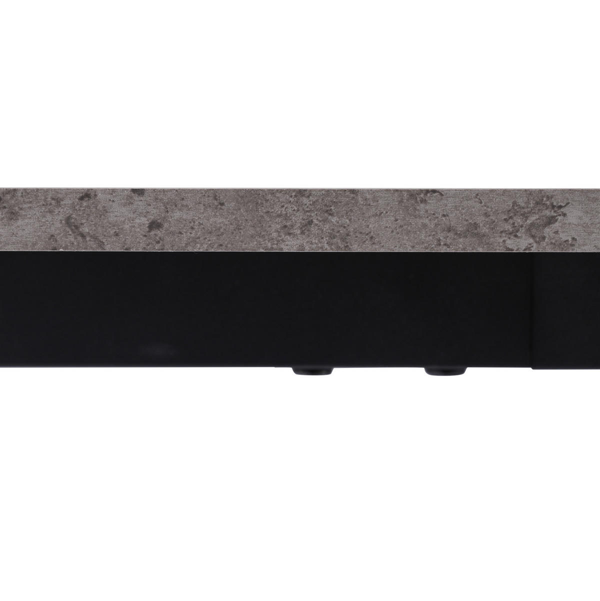 ESSTISCH 140 x 80 cm MDF in Marmoroptik Grau mit Metallgestell - Grau, Metall (140/80/75cm) - Meubliv