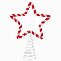 CHRISTBAUMSPITZE Stern 19 cm - Rot, Kunststoff (24cm) - Atmosphera Createur d´interieur