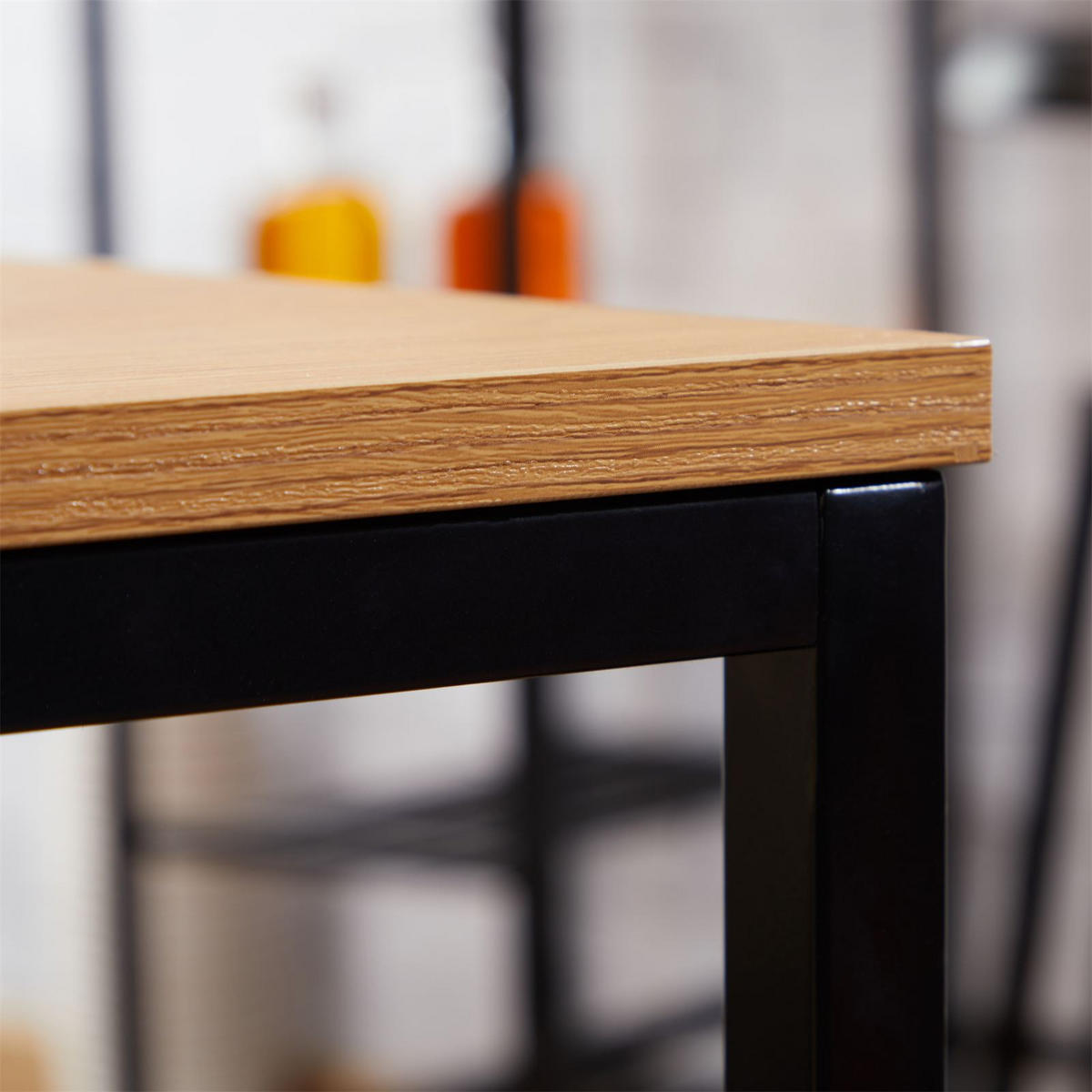SCHREIBTISCH EVORA - Wildeiche, Holzwerkstoff/Metall (60/110/74cm) - CARO-Möbel