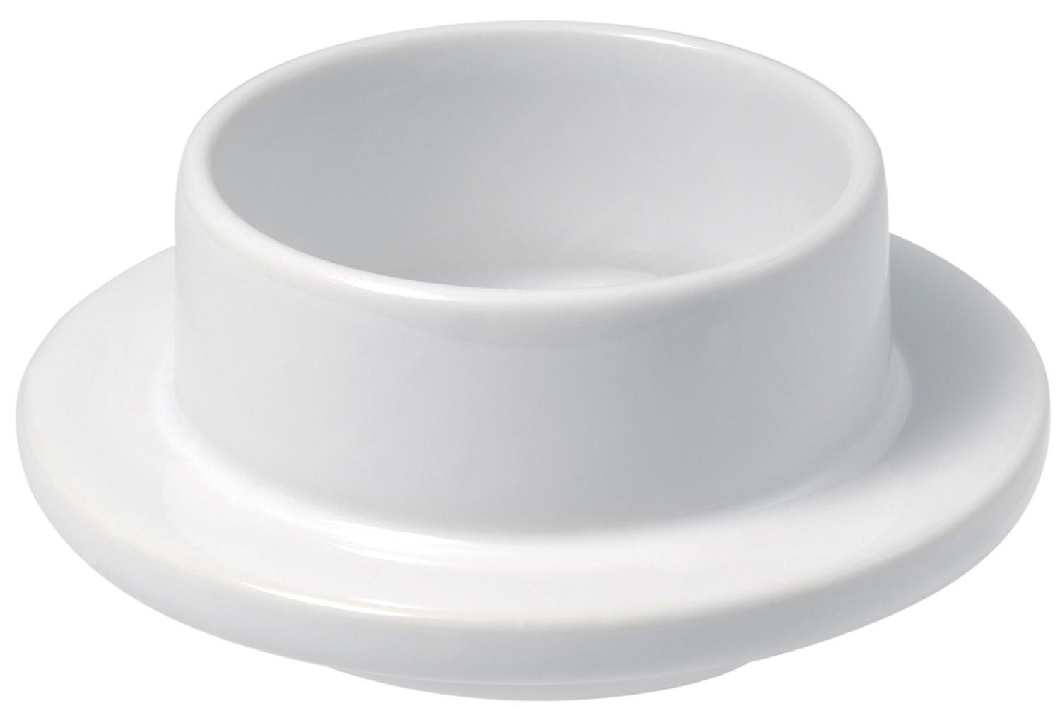 BUTTERDOSE OHNE DECKEL 9 cm Weiss - Weiß, Keramik (9/3.5/9cm) - Revol Porcelaine France