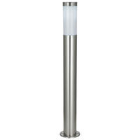 LED AUSSENSTEHLAMPE Edelstahl Silber - Silberfarben, Kunststoff (7.8/7.8/110cm) - Globo Lighting