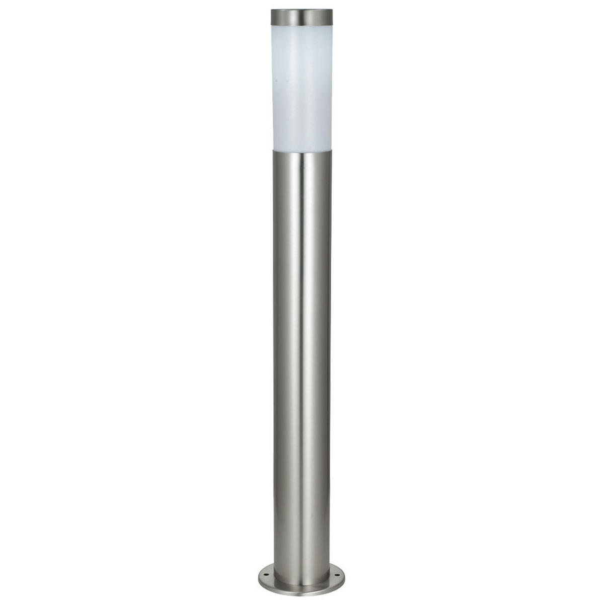 LED AUSSENSTEHLAMPE Edelstahl Silber - Silberfarben, Kunststoff (7.8/7.8/110cm) - Globo Lighting