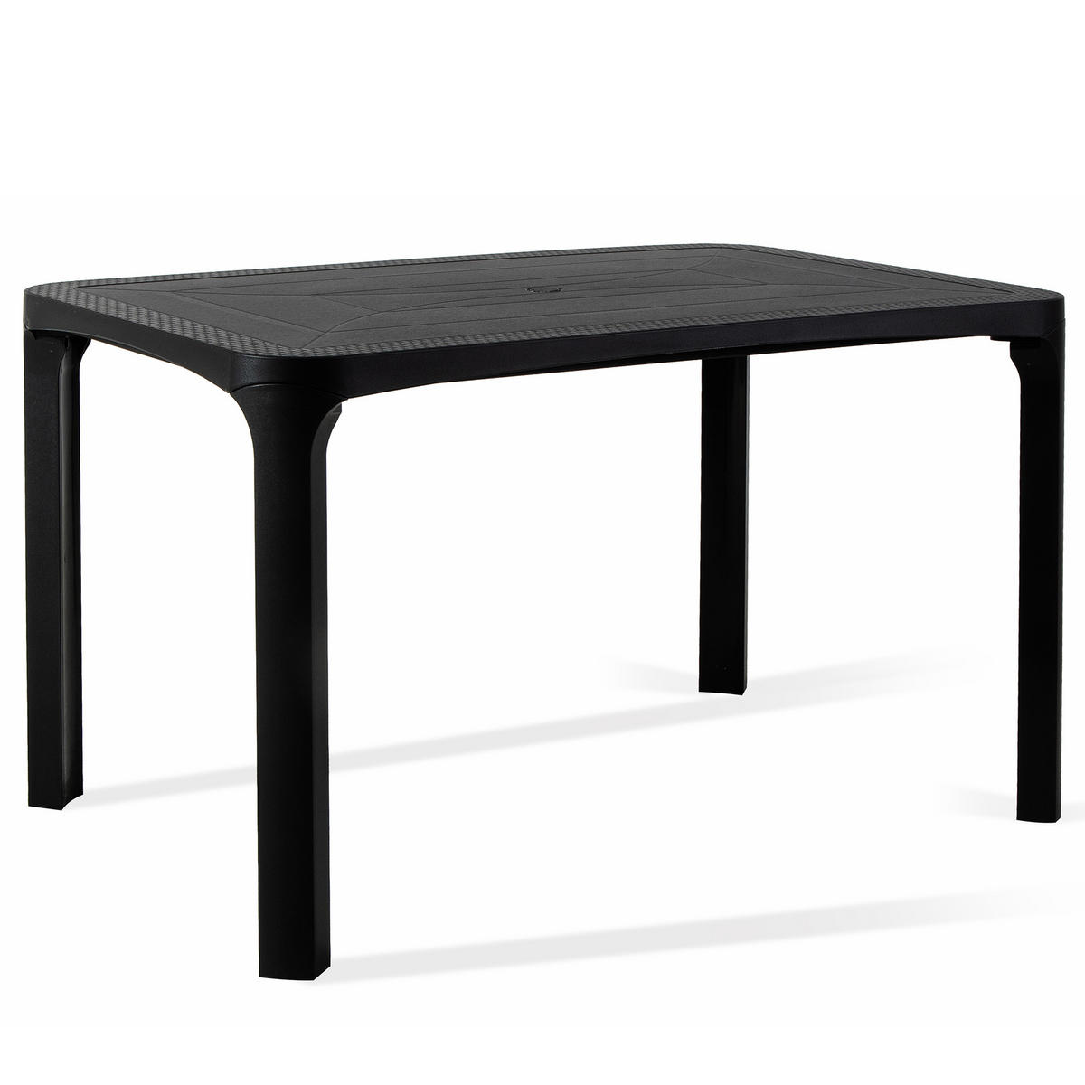 GARTENTISCH LEOPSI, Anthrazit - Anthrazit, Kunststoff (80/120/72cm) - KONSIMO®