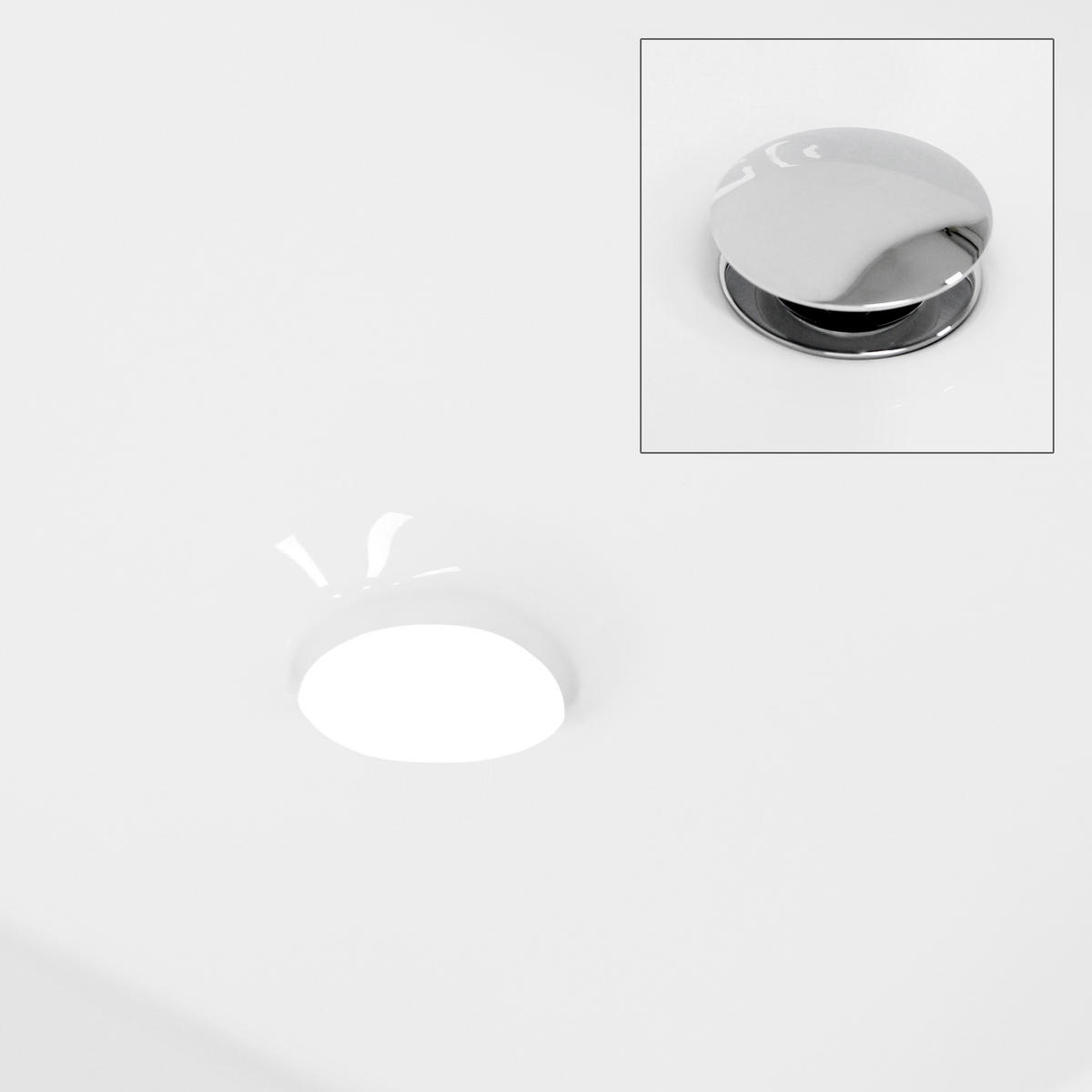 WASCHBECKEN - Weiß, Keramik (39.5/14.5/39.5cm) - LuxeBath