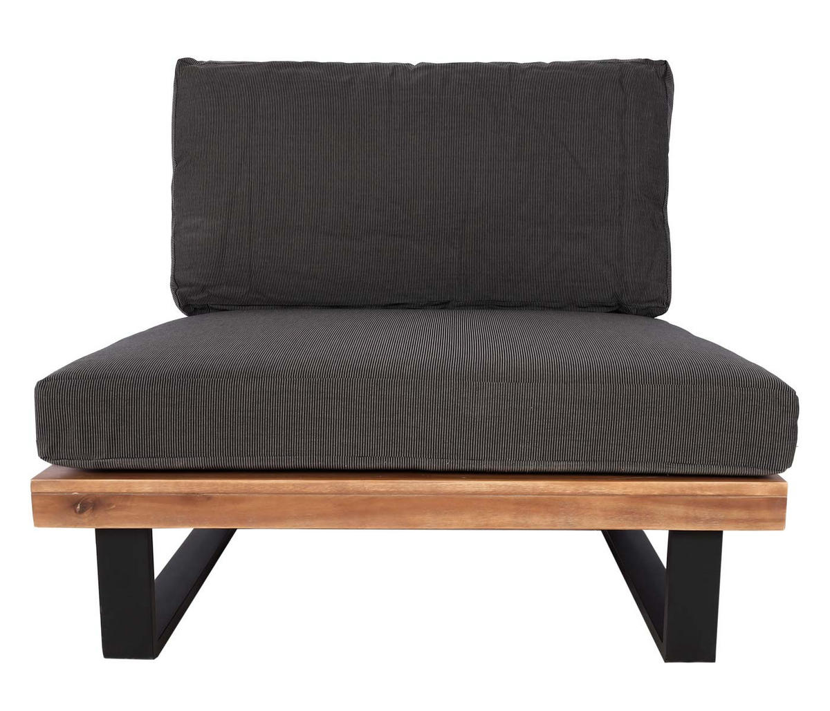 LOUNGESESSEL Garten Braun Dunkelgrau - Braun, Holz (82/75/82cm) - PROREGAL