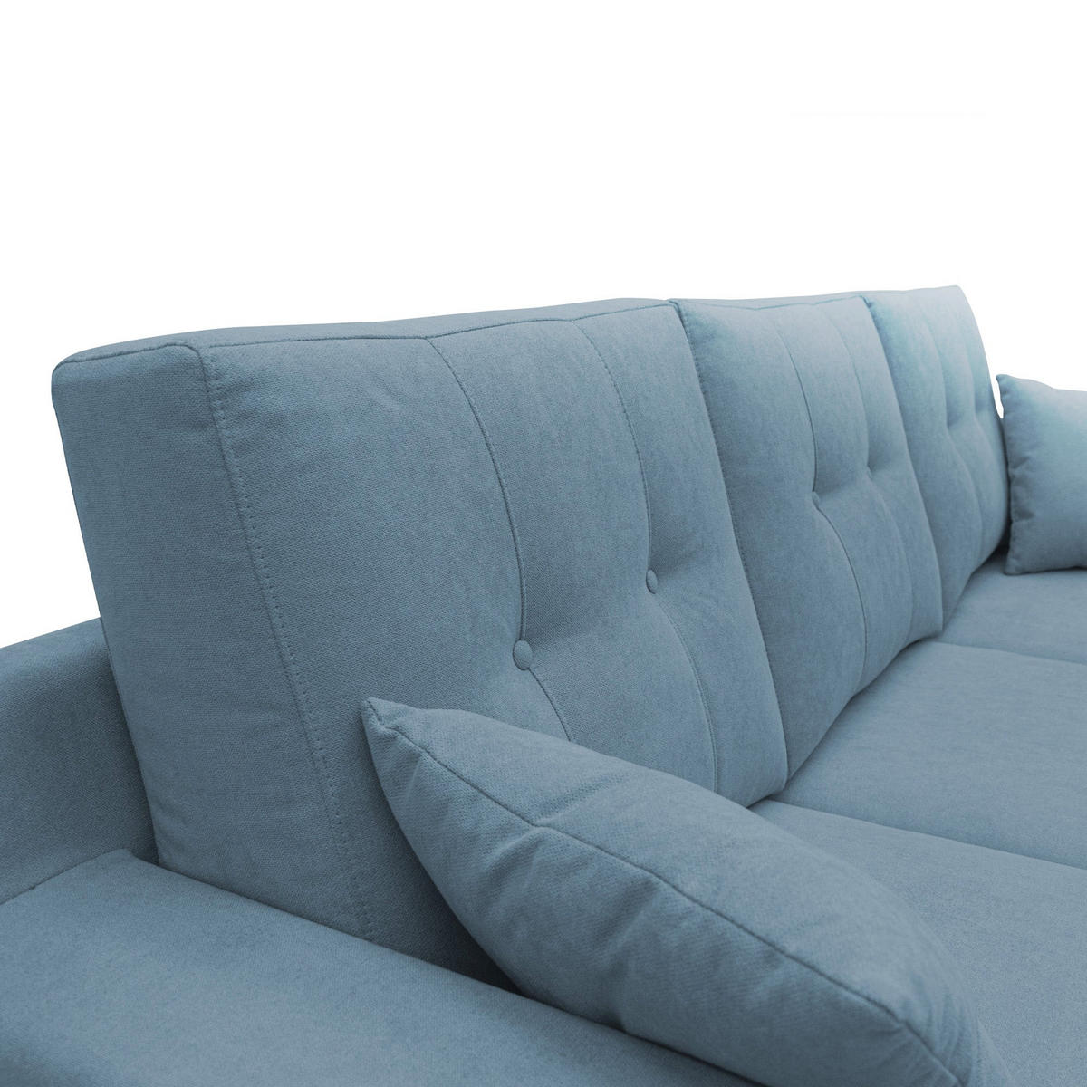 ECKSOFA Danish - Hellblau, Textil (237/91cm) - Divani.store