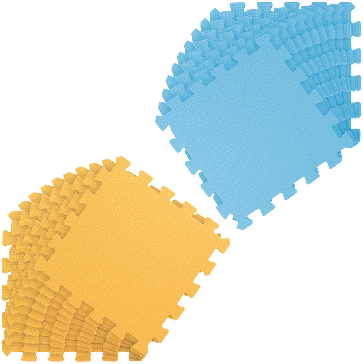 SPIELMATTE ab Null - 180/90/1 cm Puzzlematte Blau - Multicolor, Kunststoff (30/30cm) - Littletom