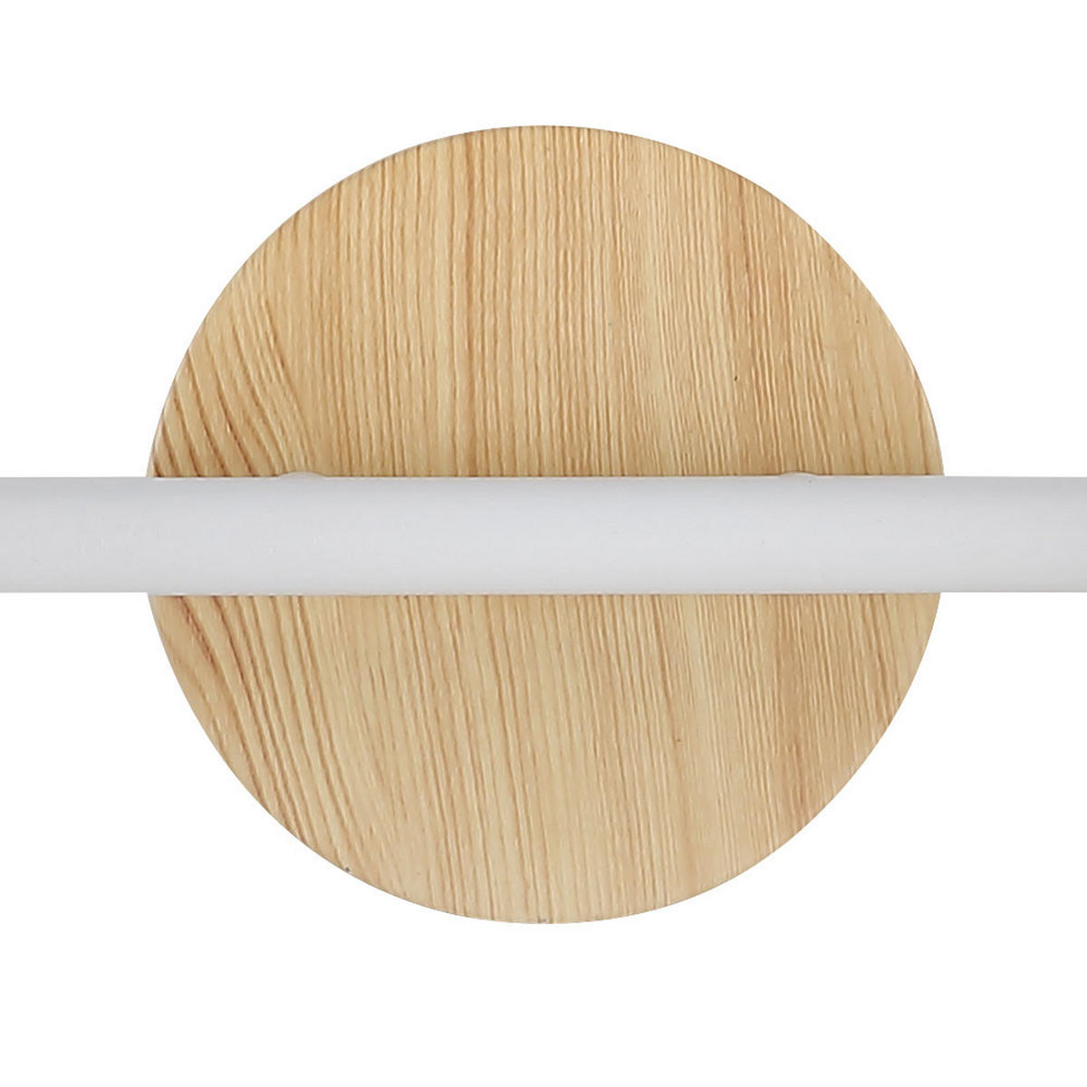 LED DECKENLEUCHTE Holz-Optik Weiß 2-Flammig - Weiß, Holz (35/15/21.5cm) - Globo Lighting