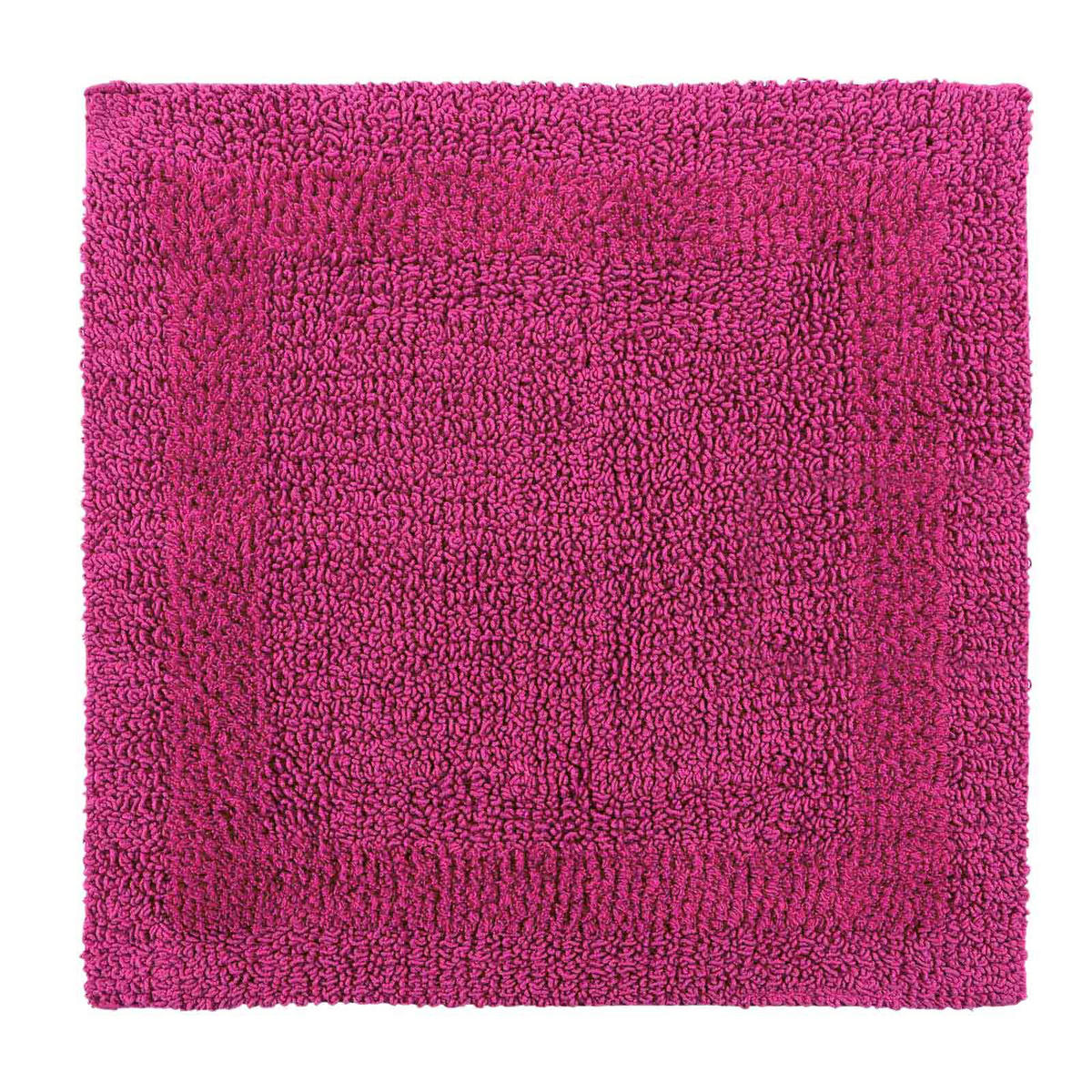 DUSCHVORLEGER 50/50 cm, 100% Baumwolle, wendbar - Magenta, Textil (50/50cm) - Homescapes