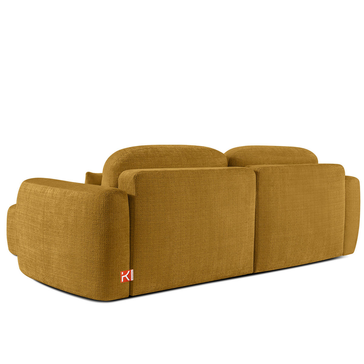 SITZGARNITUR ELOSA - Gelb, Holz/Textil (245/85/165cm) - KONSIMO®