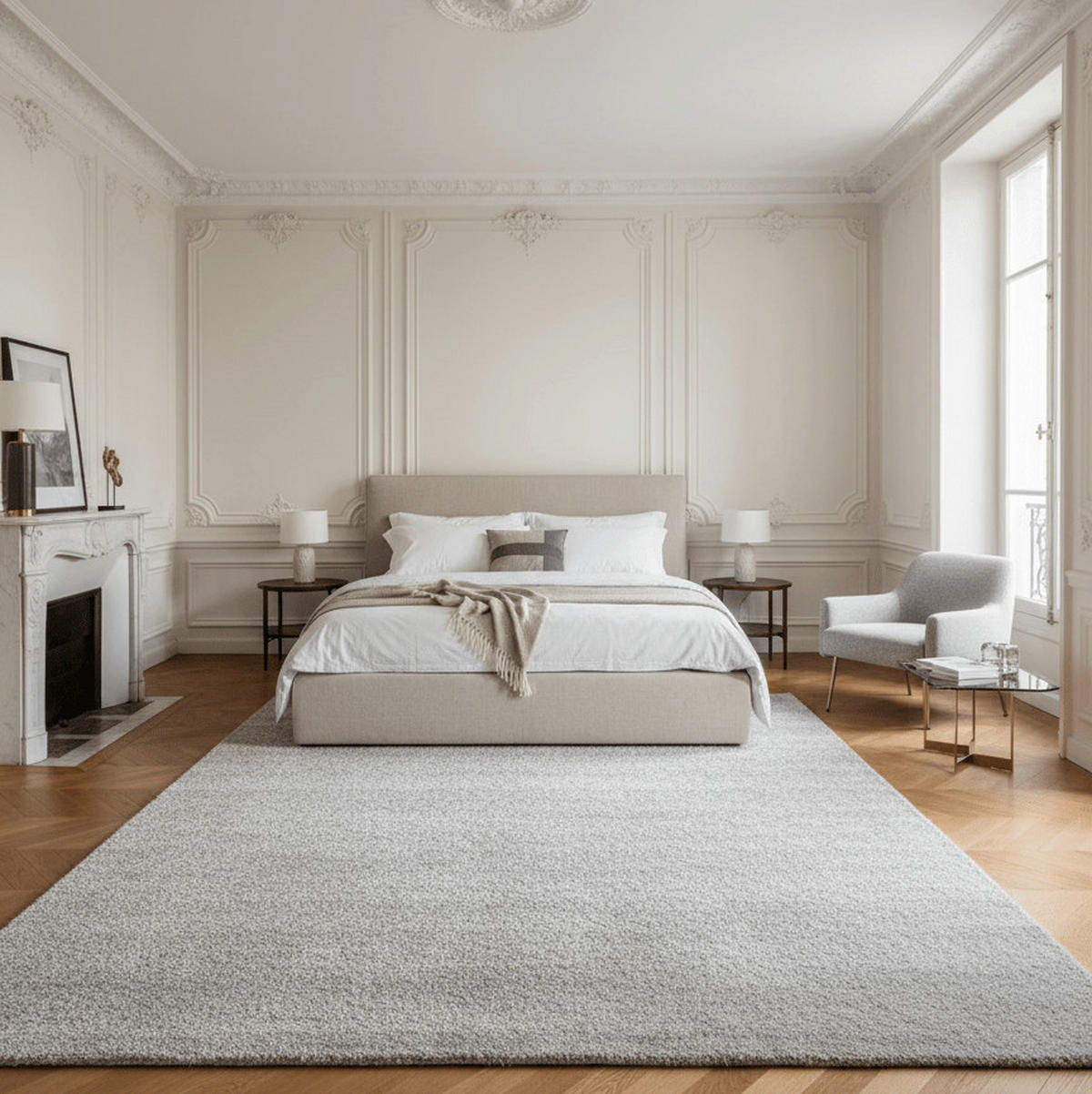 TEPPICH, Einfarbiger, maschinenwaschbarer grau - Grau, Textil (80/150cm) - AFK Living