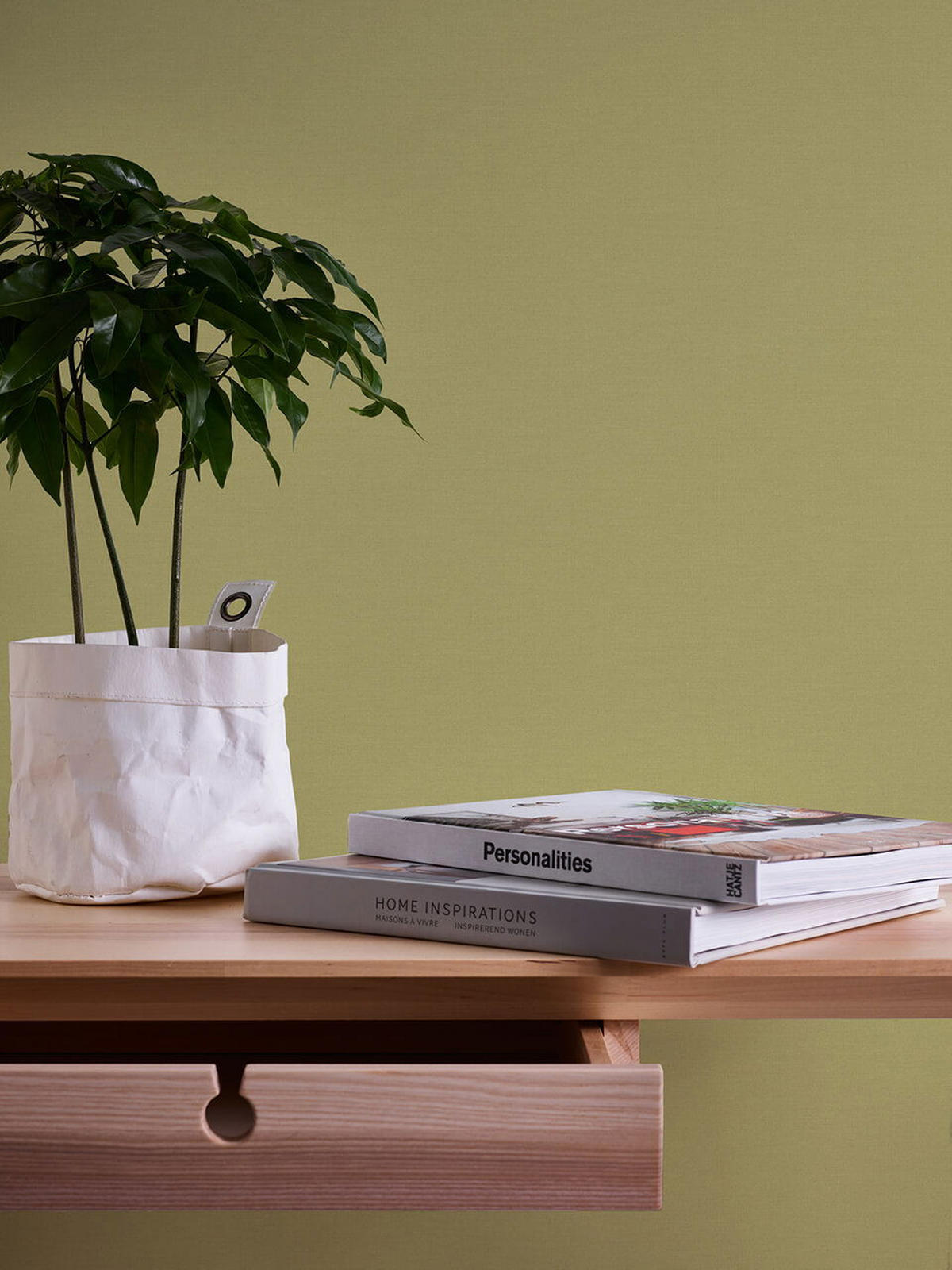 VLIESTAPETE Grün 53/1005 cm - Grün, Textil (53/1cm) - KUNSTLOFT