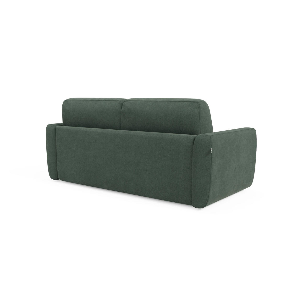 SCHLAFSOFA Leonida - Grün, Metall (222/92/98cm) - Divani.store