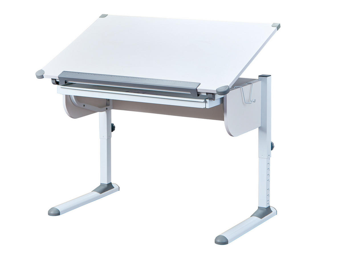 SCHREIBTISCH Weiß - Weiß, Holzwerkstoff (110/55/68cm) - ebuy24