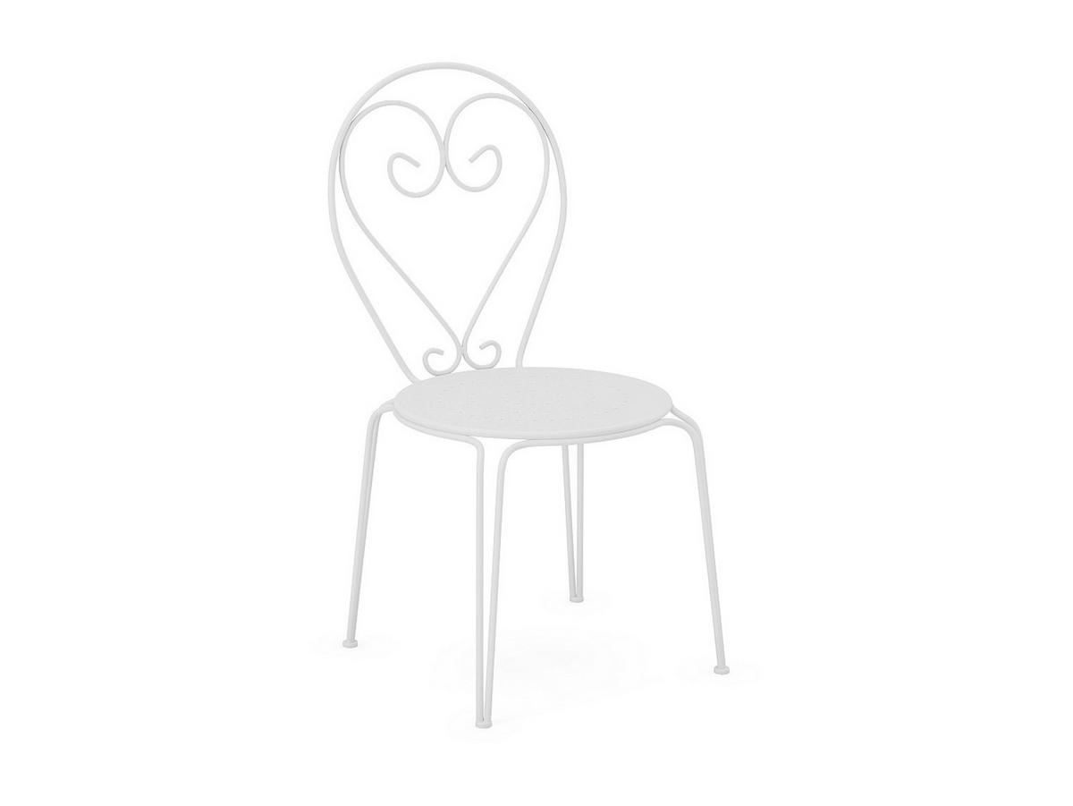 GARTENESSGRUPPE im Set - 4 -Sitzer - Metall - weiß - GUERMANTES - Weiß, Metall - Vente-Unique