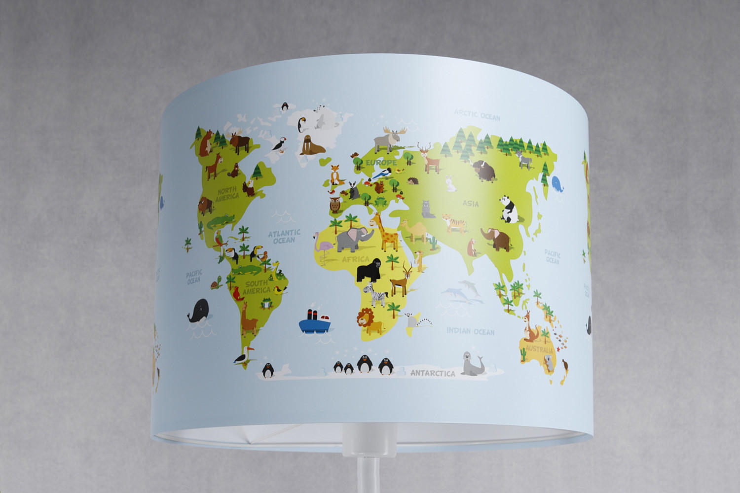 STEHLAMPE Bunt 40/30 cm - Multicolor/Weiß, Kunststoff (30/40/30cm) - KUNSTLOFT