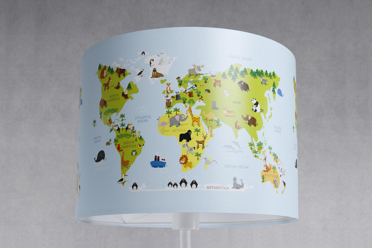 STEHLAMPE Bunt 40/30 cm - Multicolor/Weiß, Kunststoff (30/40/30cm) - KUNSTLOFT