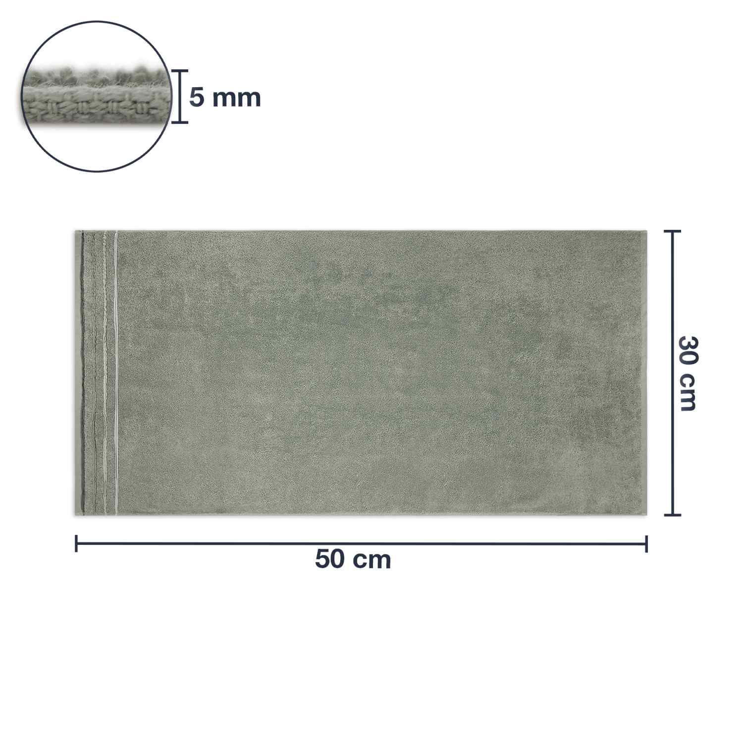 GÄSTETUCH JASMINA - Grau, Textil (30/50cm) - WohnDirect