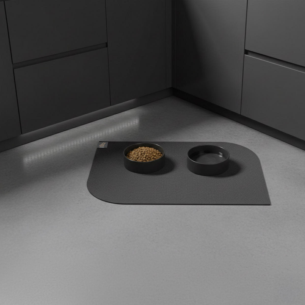 NAPFUNTERLAGE, Öko-Tex, Blattform Grau 40 x 60 cm - Grau, Textil (60/40cm) - SANOZOO