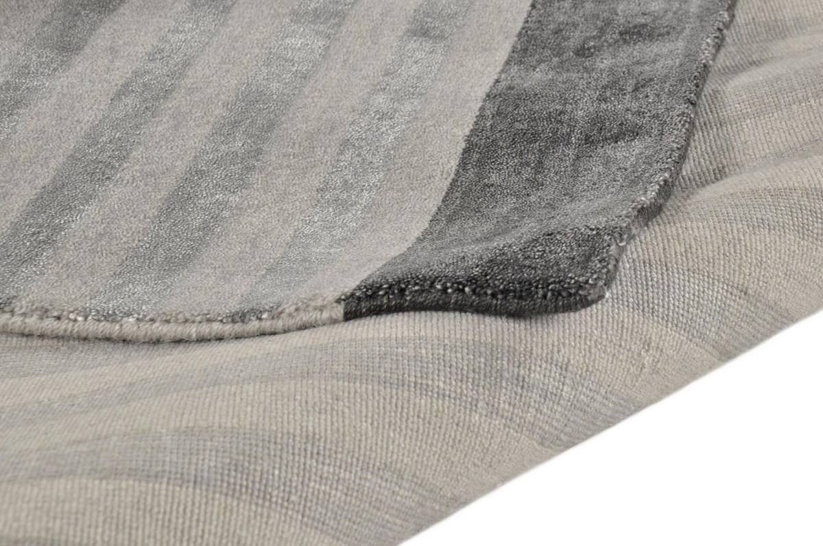 HANDWEBTEPPICH Miami 170x240 cm - Grau, Textil (170/240cm) - THEKO
