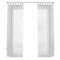 SCHLAUFENGARDINEN Voile 2er Set 245x140 cm Weiß - Weiß, Textil (140/245cm) - Gardinenbox.eu