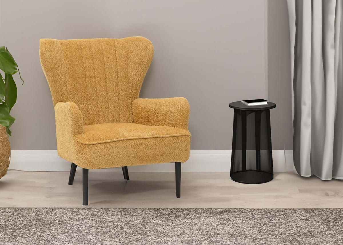 LOUNGE-SESSEL Gelb - Gelb, Textil (75/80/78cm) - MCW