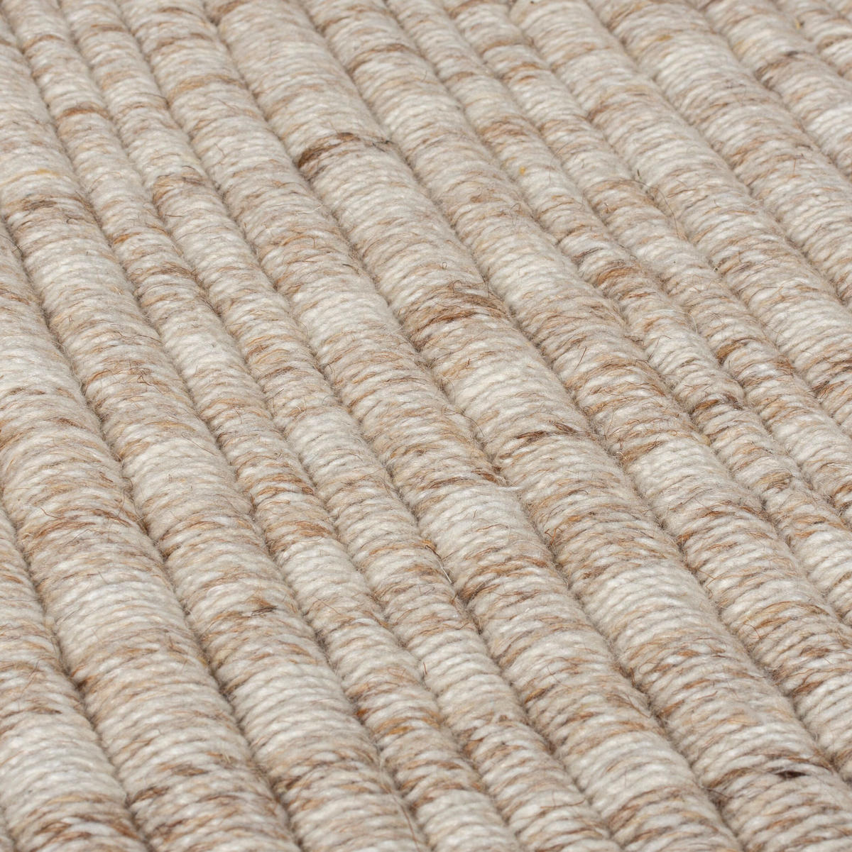 TEPPICH Kurzflor Farmhaus Unifarben, Wohnzimmer Beige Rechteckig 120x170 - Beige, Textil (120/170cm) - KADIMA DESIGN