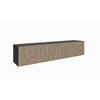 TV-SCHRANK CORA - Schwarz/Eiche Artisan, Holzwerkstoff (200/41/40cm) - Meblini
