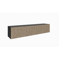 TV-SCHRANK CORA - Schwarz/Eiche Artisan, Holzwerkstoff (200/41/40cm) - Meblini