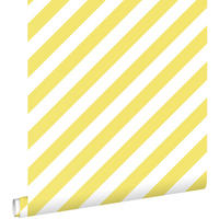 TAPETE Streifen 53 cm x 10.05 m - Gelb, Papier (53/1000cm) - ESTAhome