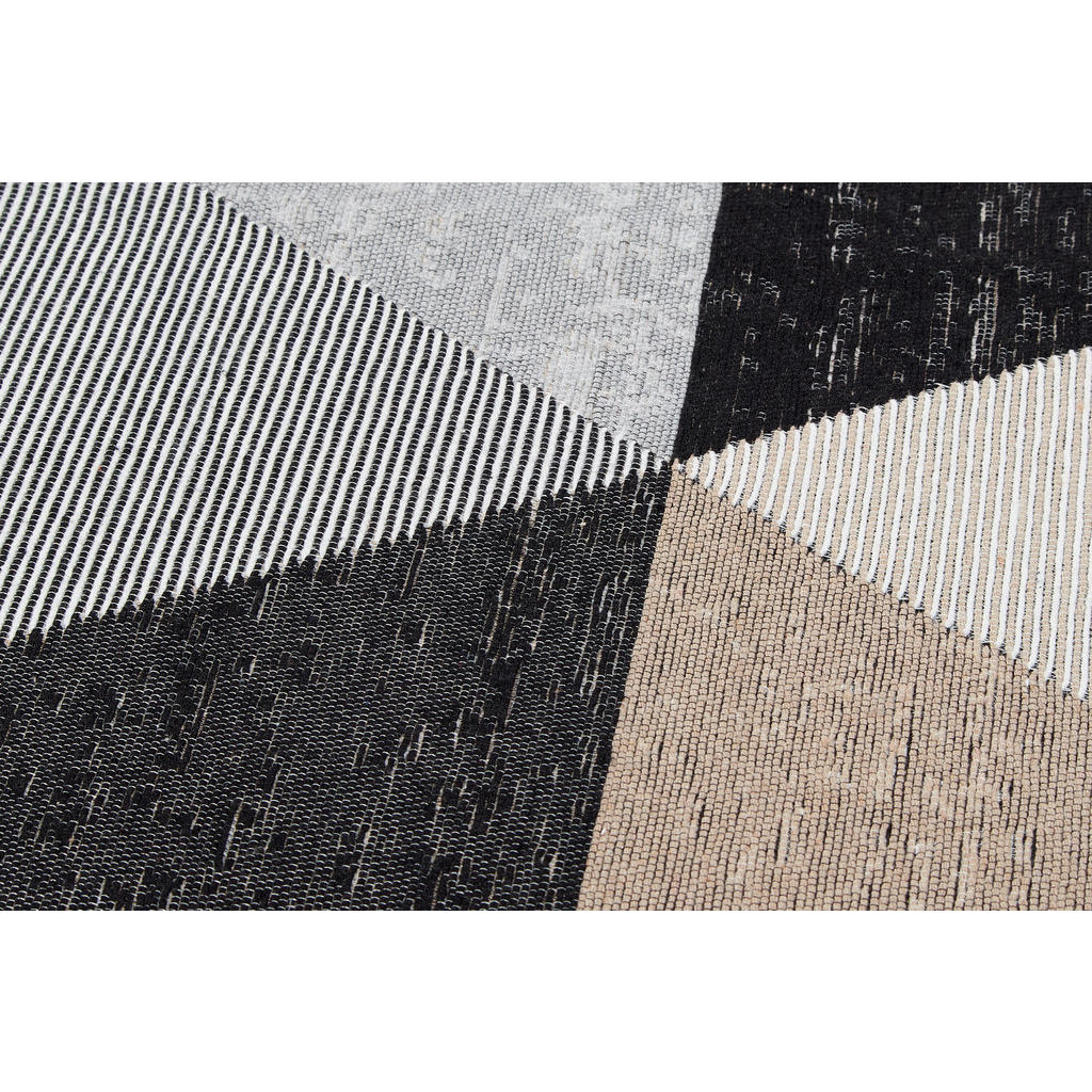 Thumbnail - Tapiso 2707, Schwarz, Beige, Grau, Naturmaterialien, 80x150 cm, Teppiche & Böden, Teppiche